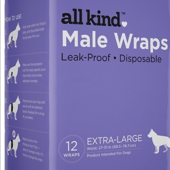 Make dog wraps Disposable New Size XL for potty training puppies / incontinence - Picture 1 of 5